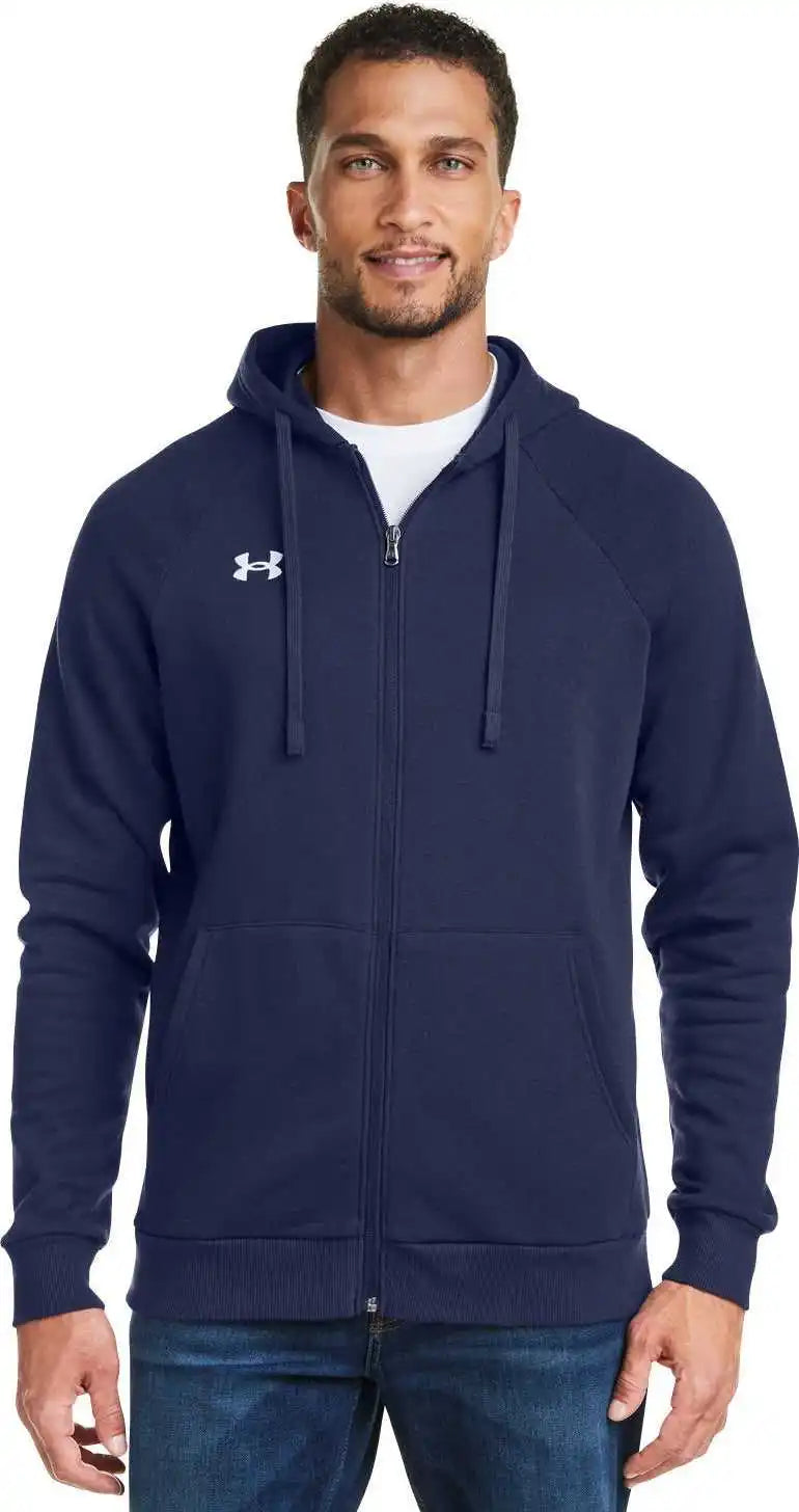 Under Armour 1379767 Men’s Rival Fleece Full Zip Mid Nvy