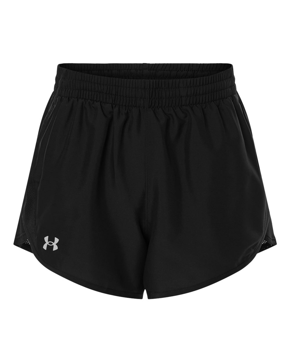 Under Armour 1382968 Women’s Fly-by Unlined 3’’ Short - Black White