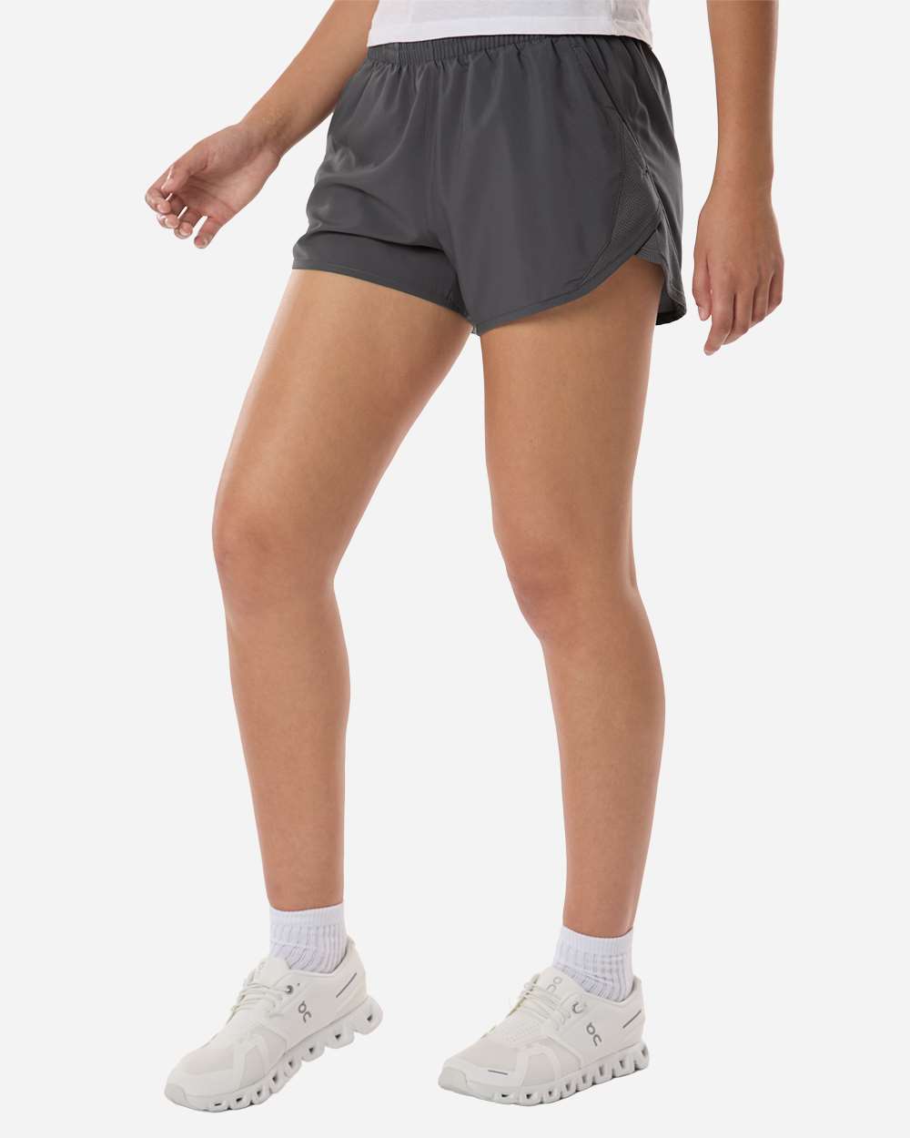 Under Armour 1382968 Women’s Fly-by Unlined 3’’ Short - Castlerock White