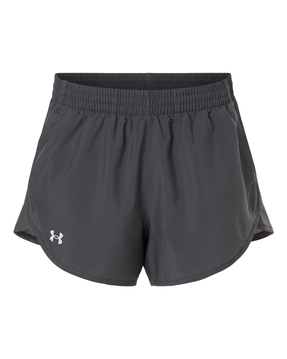 Under Armour 1382968 Women’s Fly-by Unlined 3’’ Short - Castlerock White