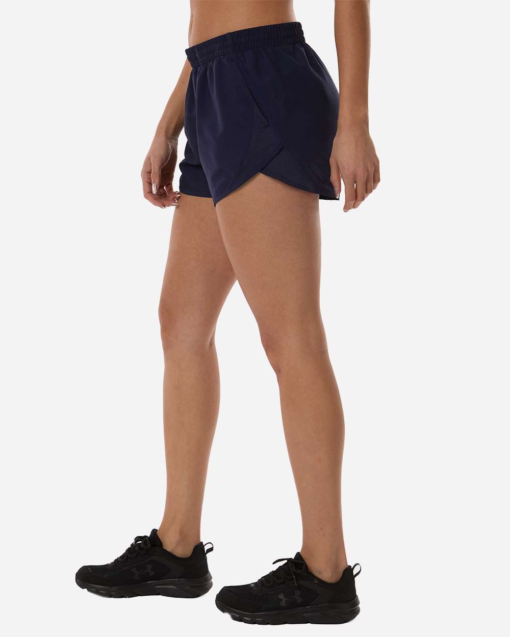 Under Armour 1382968 Women’s Fly-by Unlined 3’’ Short - Midnight Navy White