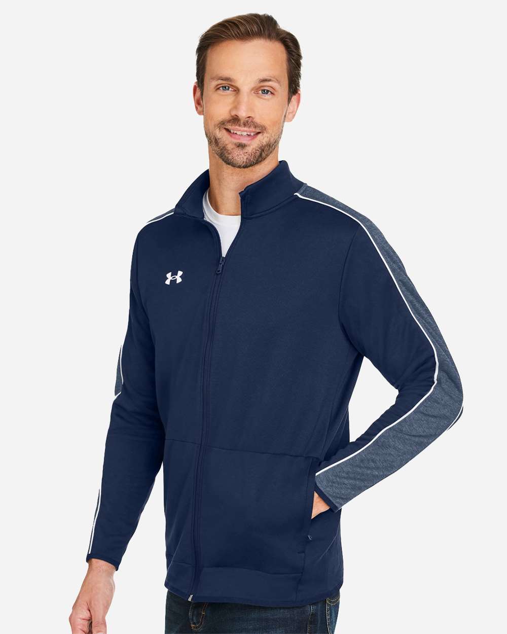 Under Armour 1383259 Command Full-zip 2.0 Jacket - Midnight Navy White