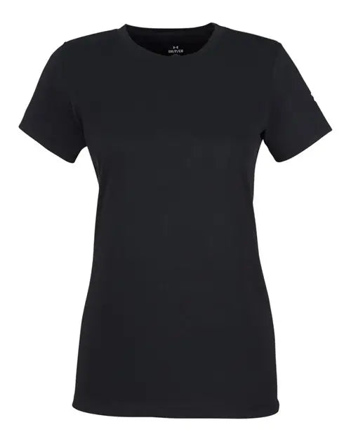 Under Armour 1383284 Women’s Athletic 2.0 T-shirt - Black White