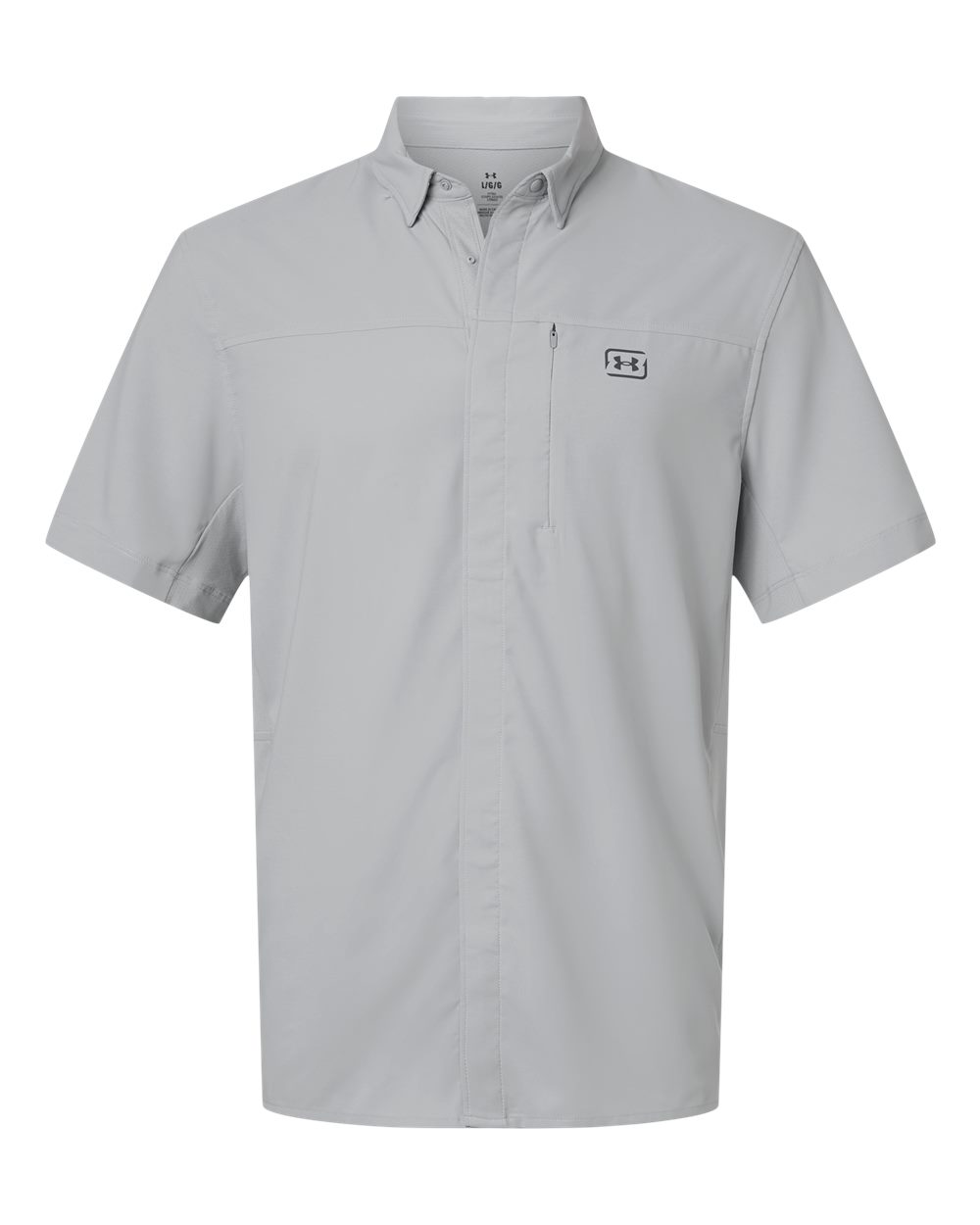 Under Armour 1383571 Men’s Fish Pro Hybrid Woven Short Sleeve - Mod Grey Castlerock