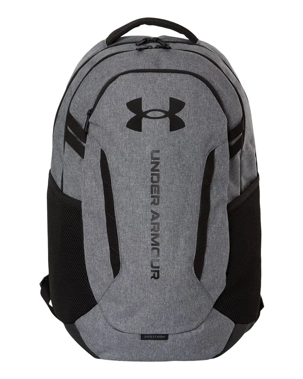 Under Armour 1384672 Hustle Backpack 6.0 - Castlerock Heather Black - one Size Fits Most