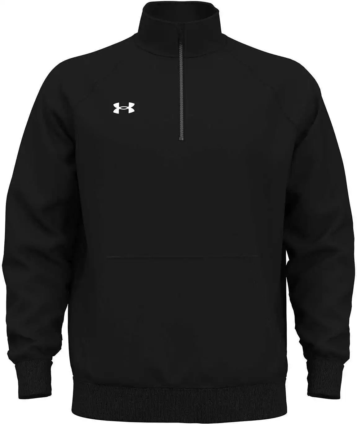 Under Armour 1386016 Men’s Rival Fleece Quarter Zip Black