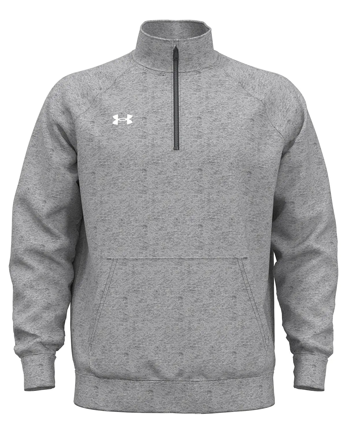 Under Armour 1386016 Rival Fleece Quarter-zip Pullover - Cs Grey Light Heather White