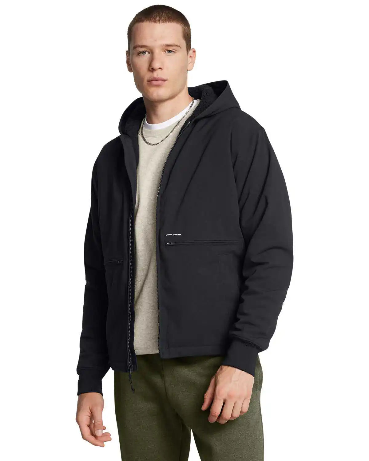 Under Armour 1387568 Men’s Icon Fleece Jacket - Black