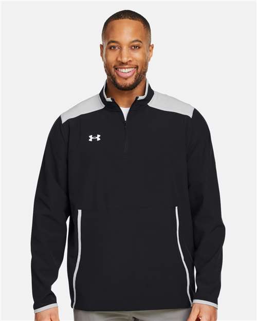 Under Armour 1389611 Motivate 3.0 Long Sleeve Half-zip - Black Mod Grey White
