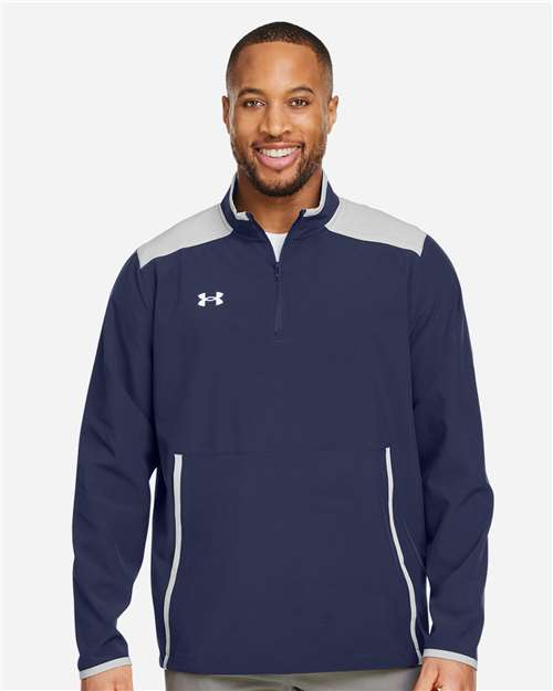 Under Armour 1389611 Motivate 3.0 Long Sleeve Half-zip - Midnight Navy White