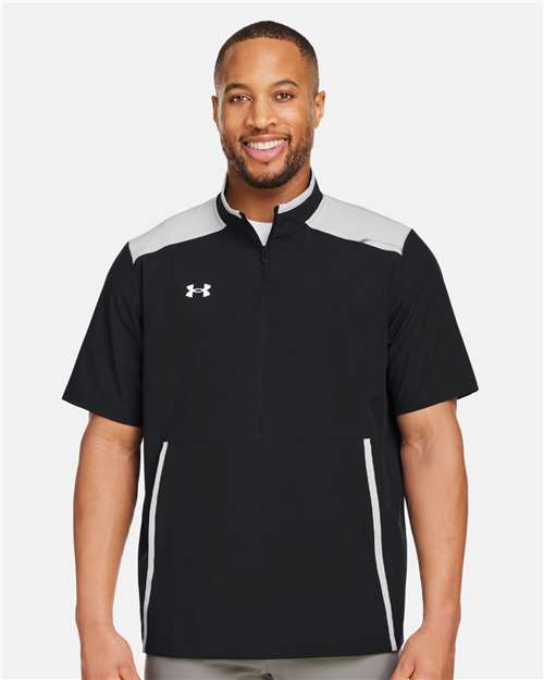 Under Armour 1389612 Motivate 3.0 Short Sleeve Half-zip - Black Mod Grey White