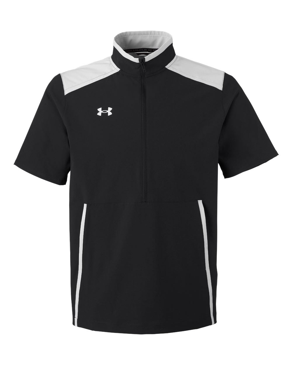 Under Armour 1389612 Motivate 3.0 Short Sleeve Half-zip - Black Mod Grey White