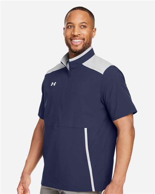 Under Armour 1389612 Motivate 3.0 Short Sleeve Half-zip - Midnight Navy White