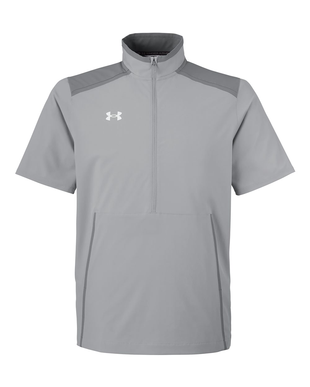 Under Armour 1389612 Motivate 3.0 Short Sleeve Half-zip - Mod Grey White