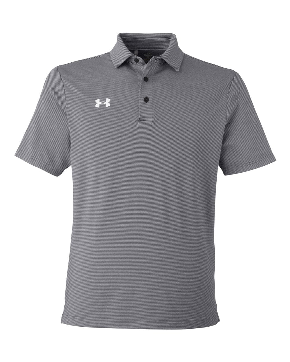 Under Armour 1389853 Destin Drive Striped Performance Polo - Black White