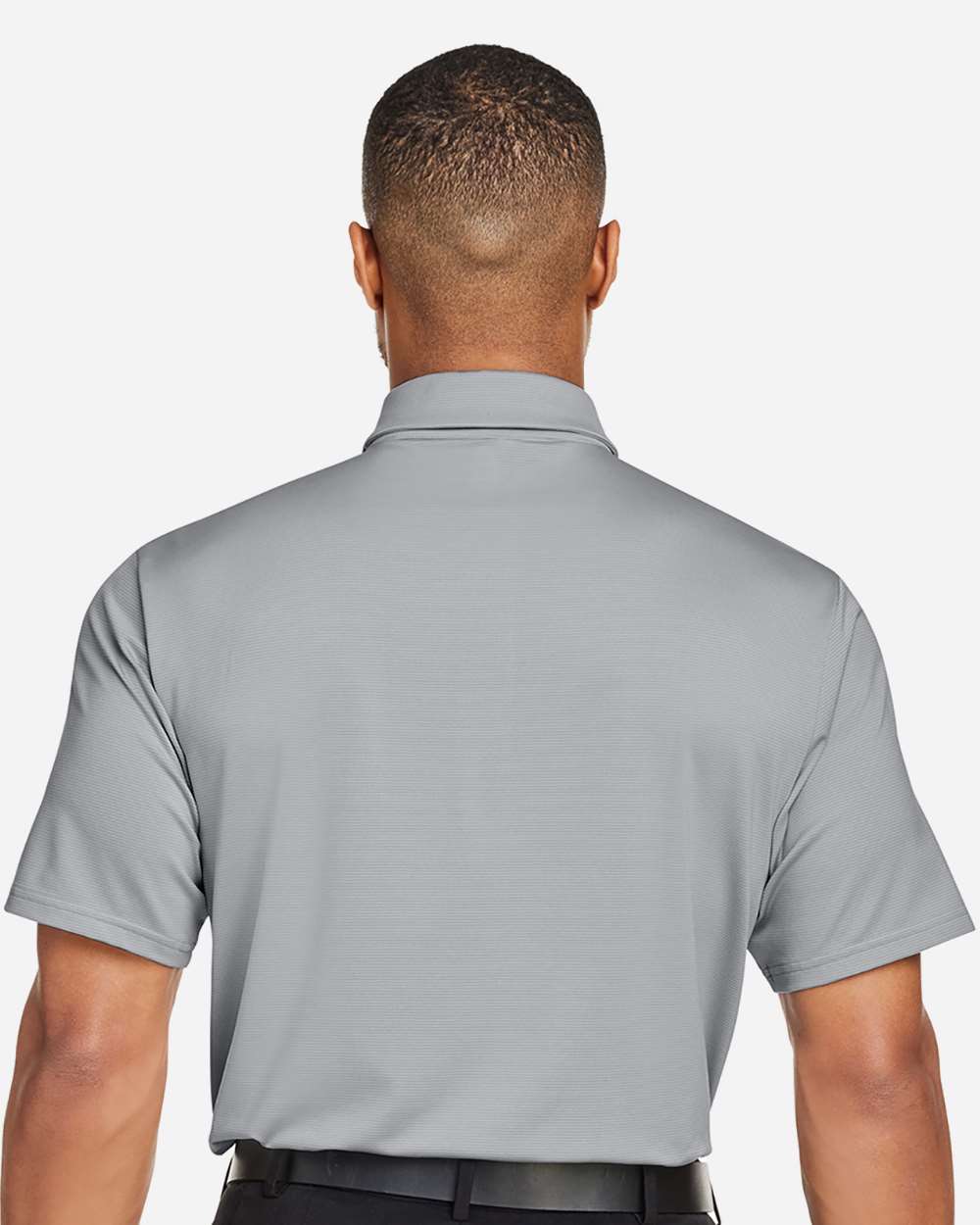 Under Armour 1389853 Destin Drive Striped Performance Polo - Mod Grey White