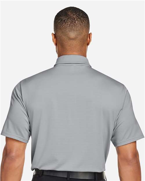 Under Armour 1389853 Destin Drive Striped Performance Polo - Mod Grey White