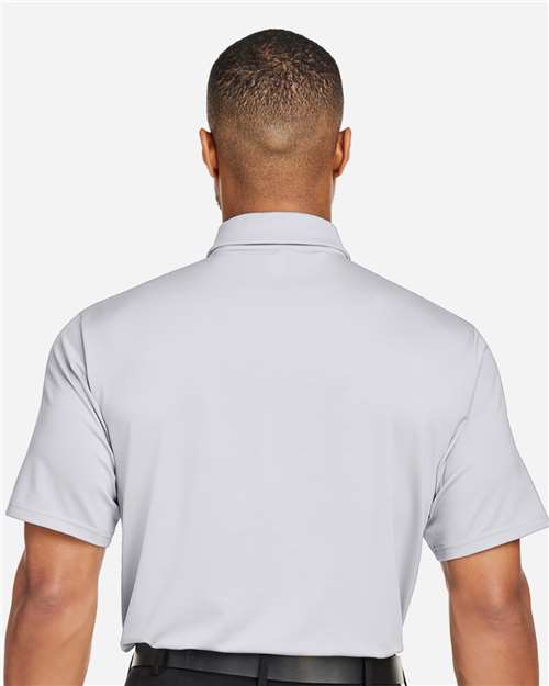 Under Armour 1389853 Destin Drive Striped Performance Polo - White Black