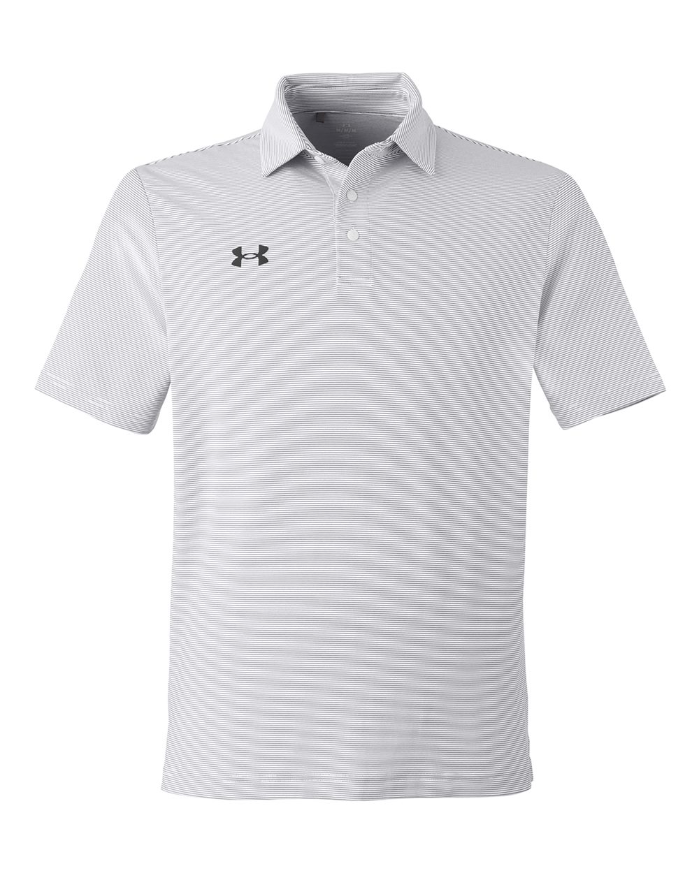 Under Armour 1389853 Destin Drive Striped Performance Polo - White Black