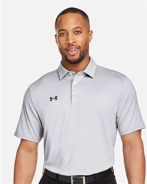 Under Armour 1389853 Destin Drive Striped Performance Polo - White Black
