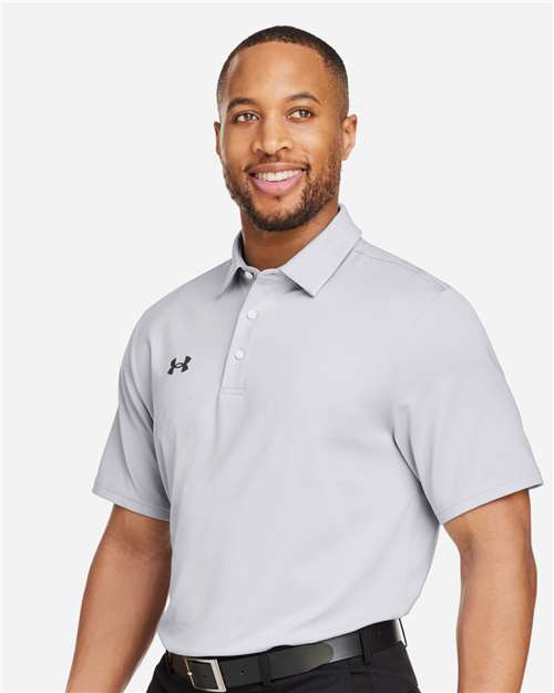 Under Armour 1389853 Destin Drive Striped Performance Polo - White Black