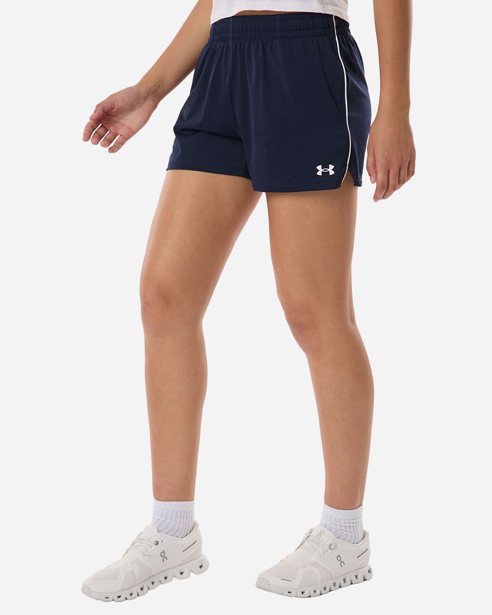 Under Armour 1390039 Women’s Team Tech 3’’ Short - Midnight Navy White