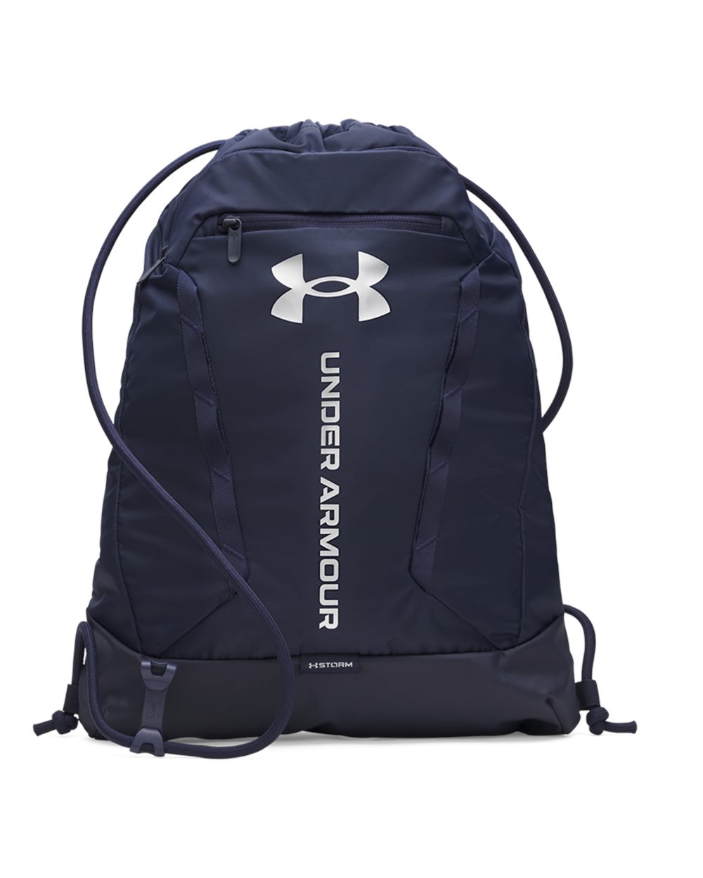 Under Armour 6000519 Hustle Sackpack - Midnight Navy Metallic Silver