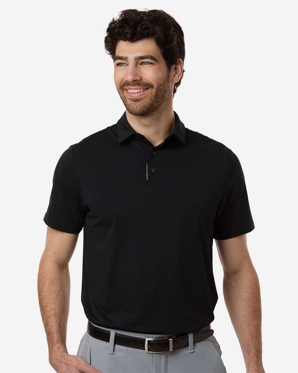 Under Armour 6009652 Men’s Drive Bonded Polo - Black Steel