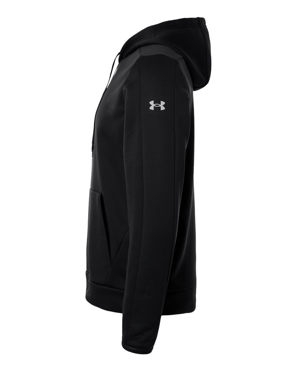 Under Armour 6010164 Men’s Fleece Pro Hooded Sweatshirt - Black White