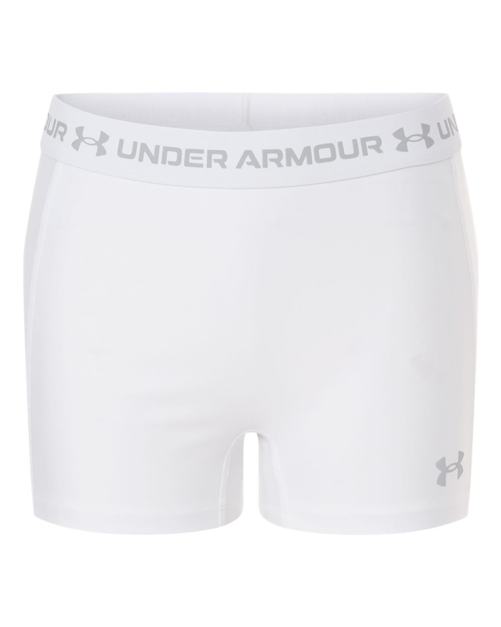 Under Armour 6010725 Women’s Heatgear 3’’ Shorty - White Halo Grey