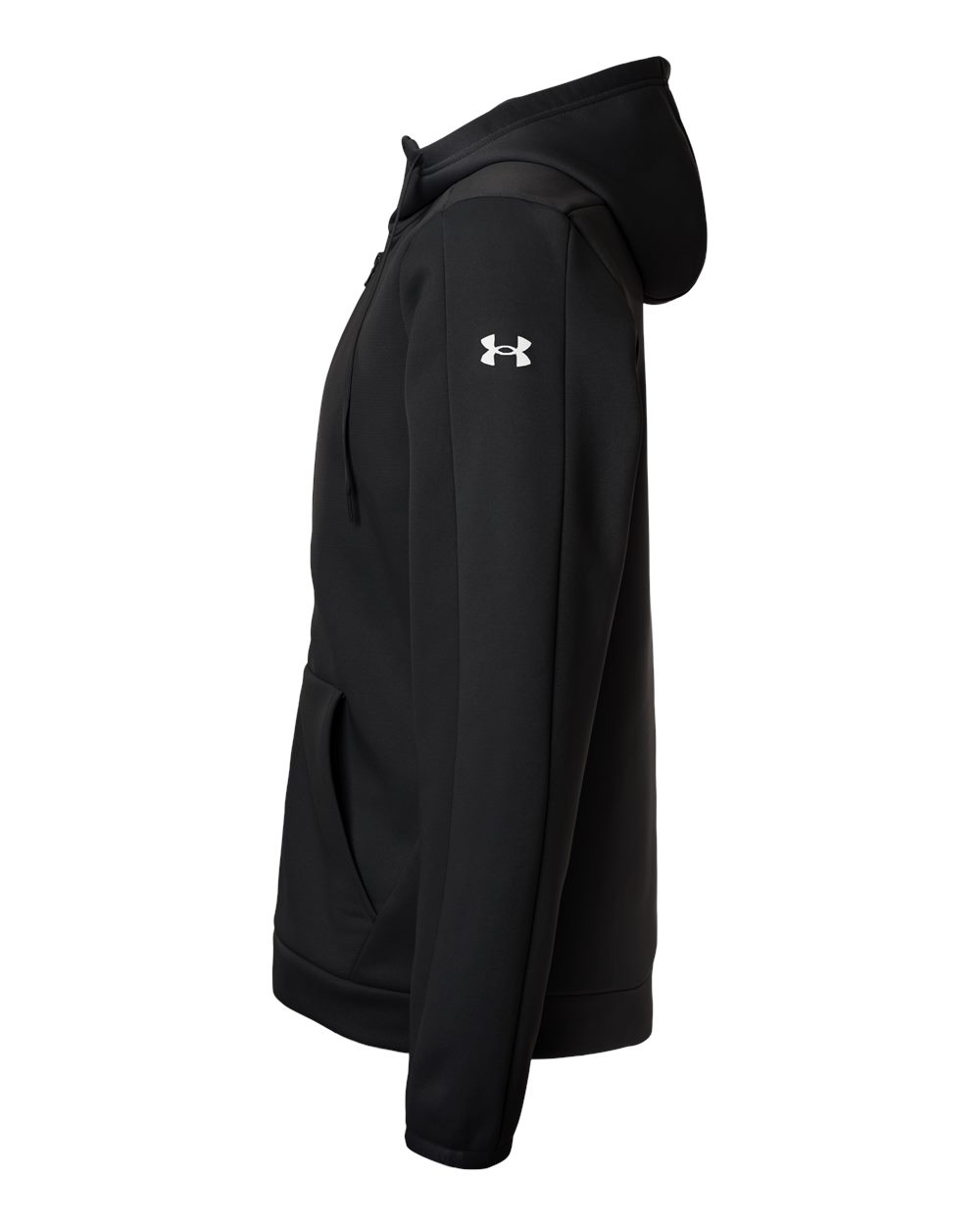 Under Armour 6010886 Men’s Fleece Pro Hooded Full-zip - Black White