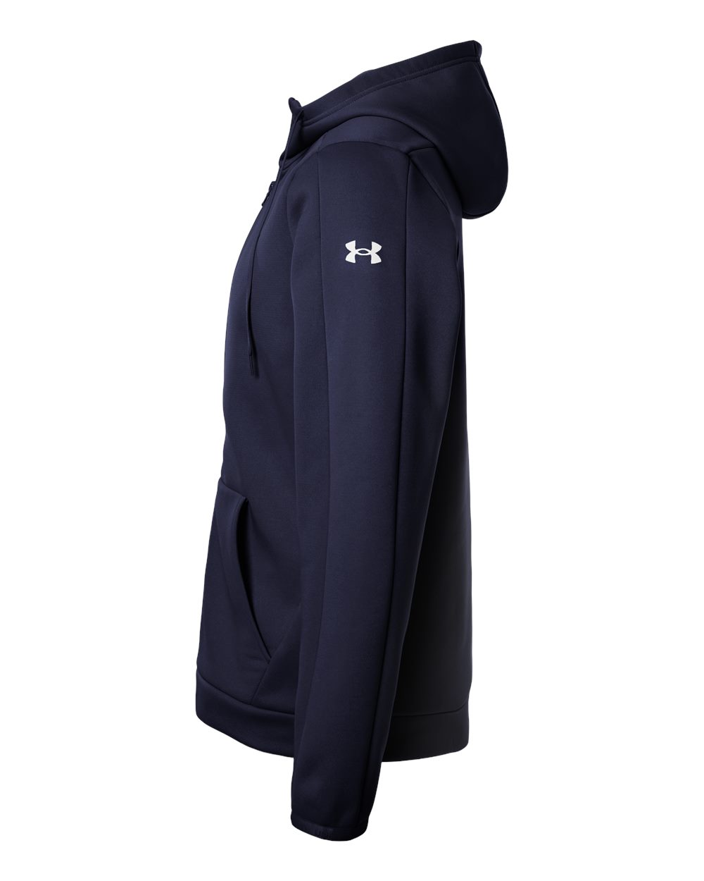 Under Armour 6010886 Men’s Fleece Pro Hooded Full-zip - Midnight Navy White