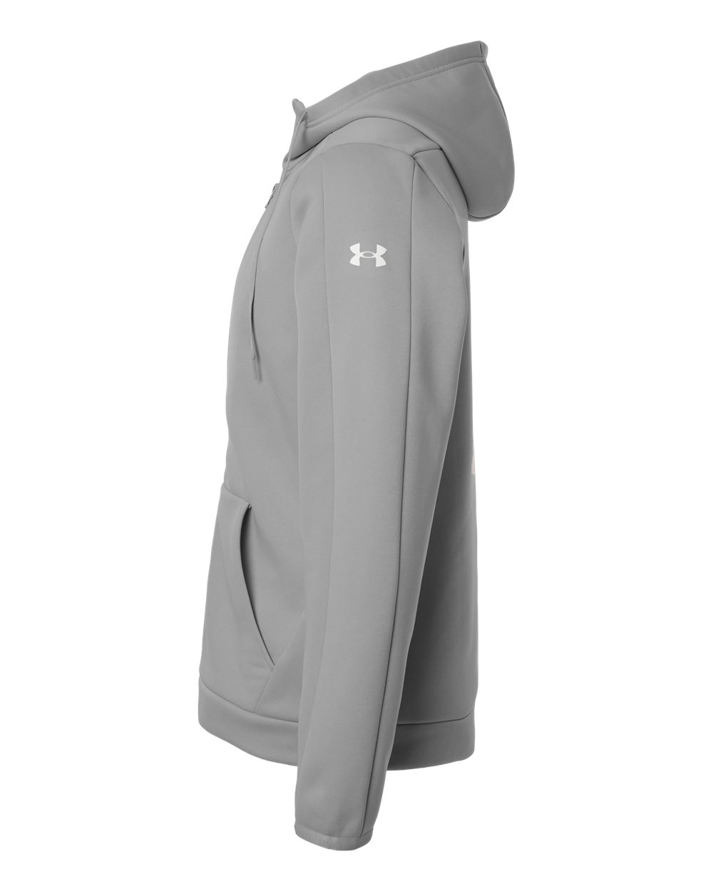 Under Armour 6010886 Men’s Fleece Pro Hooded Full-zip - Mod Grey White