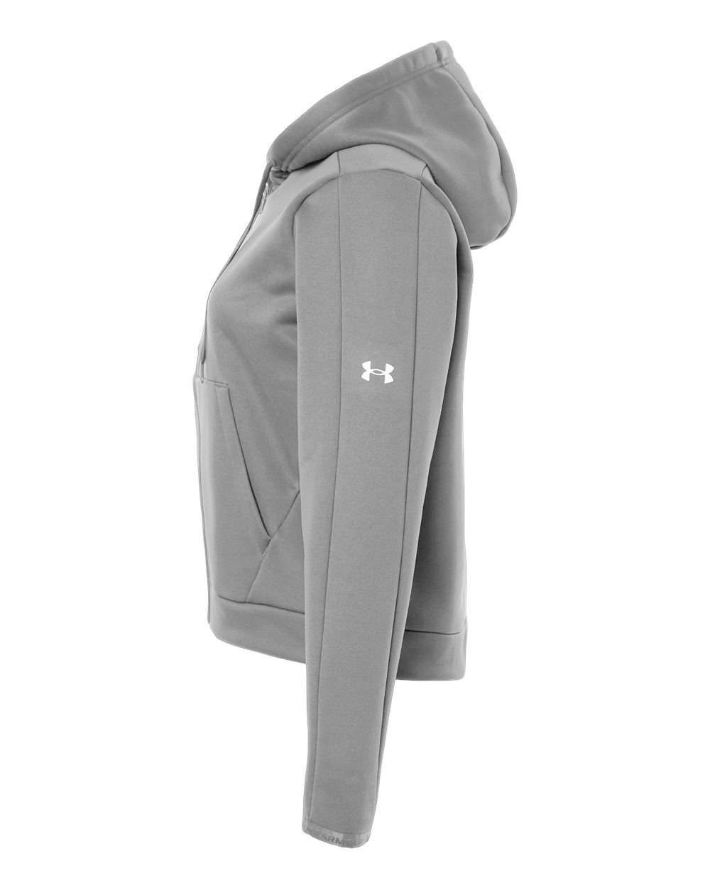 Under Armour 6010941 Women’s Fleece Pro Hooded Full-zip - Mod Grey White
