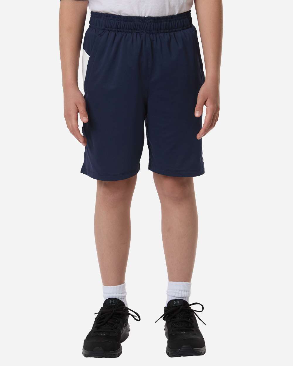 Under Armour 6012348 Youth Tech Vent Short - Midnight Navy White