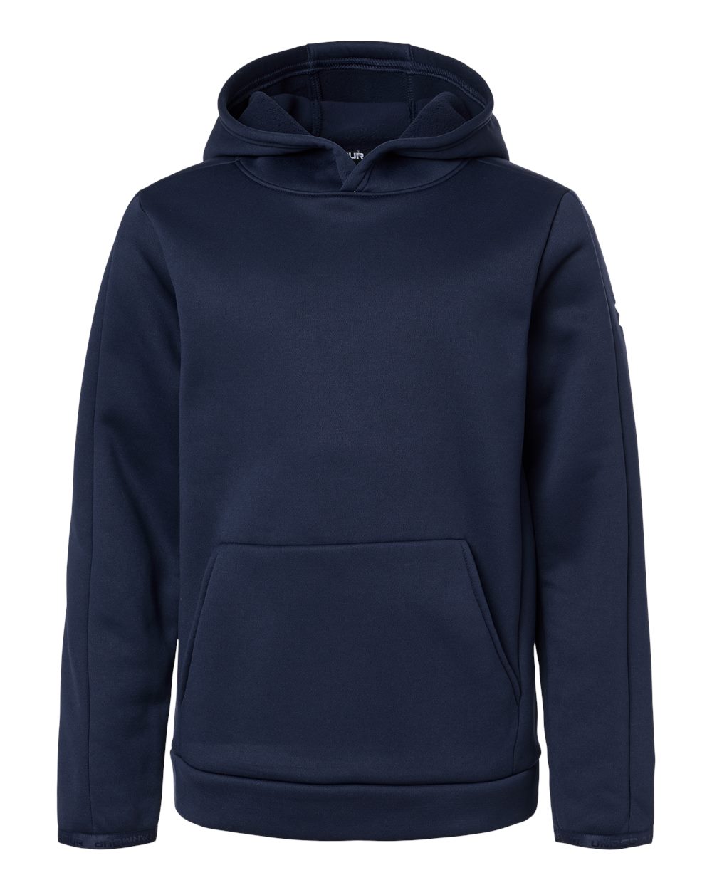 Under Armour 6012355 Youth Fleece Pro Hooded Pullover - Midnight Navy White