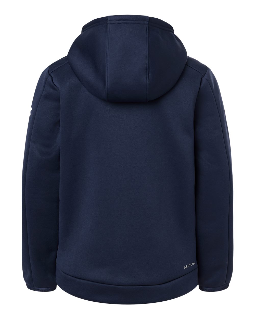 Under Armour 6012355 Youth Fleece Pro Hooded Pullover - Midnight Navy White