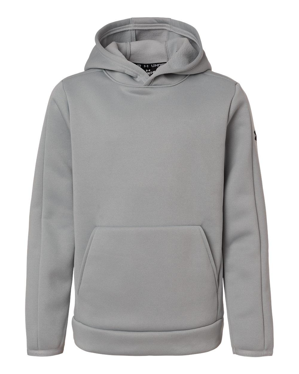 Under Armour 6012355 Youth Fleece Pro Hooded Pullover - Mod Grey Black
