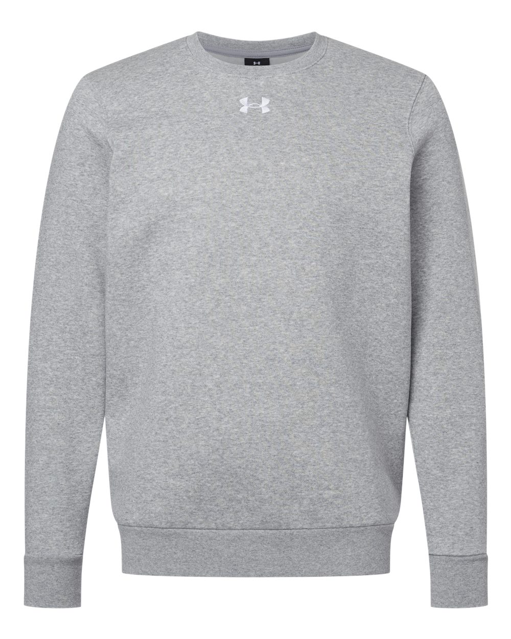 Under Armour 6014160 Men’s Team Icon Fleece Crew - Mod Grey Light Heather White