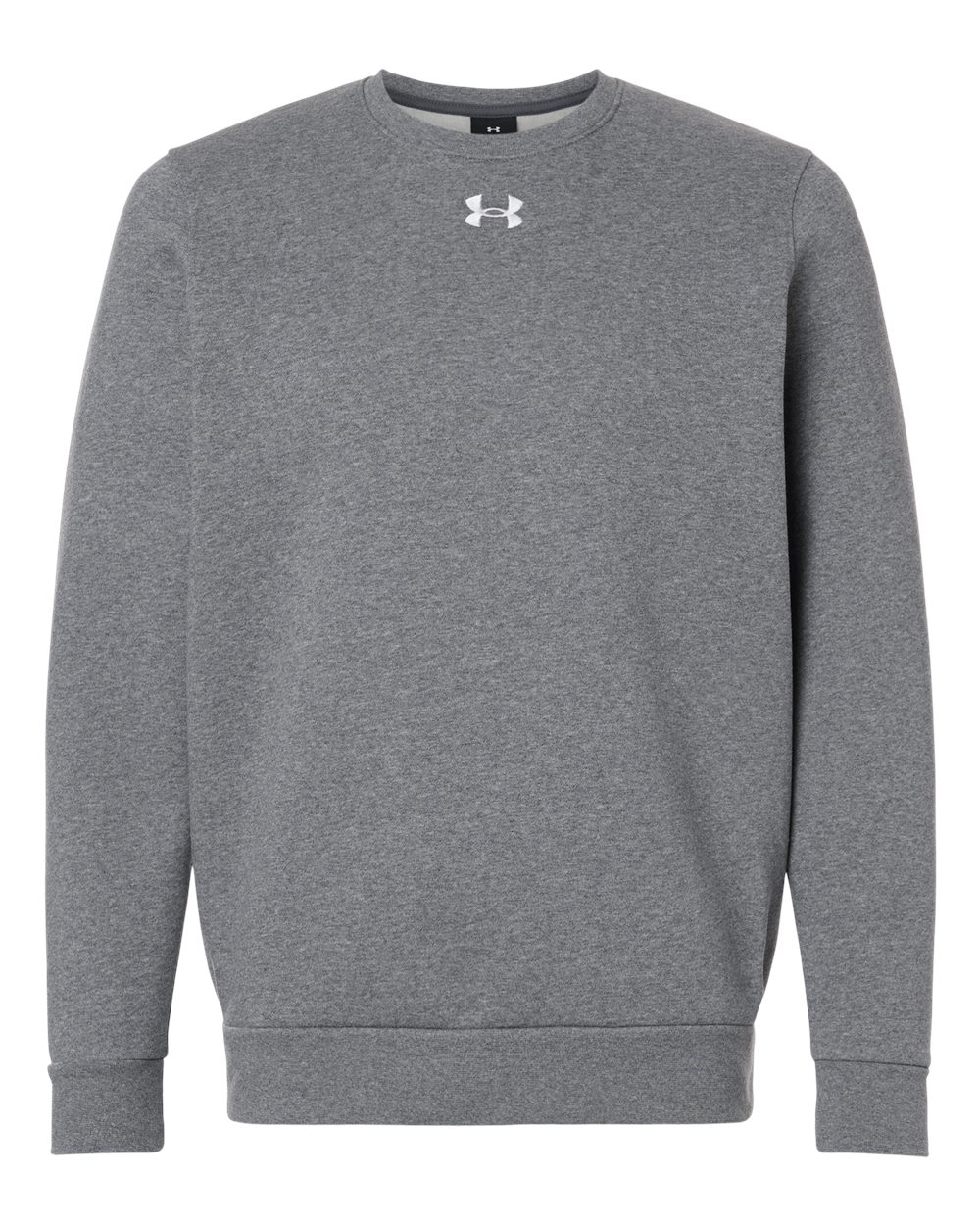 Under Armour 6014160 Men’s Team Icon Fleece Crew - Pitch Grey Medium Heather White