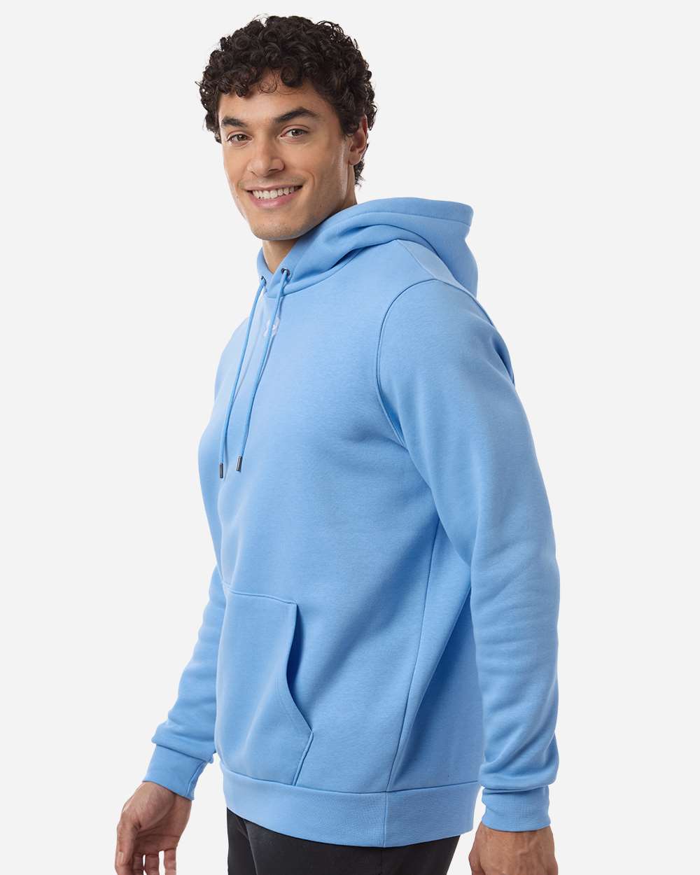 Under Armour 6014161 Men’s Team Icon Fleece Hooded Sweatshirt - Horizon Blue White