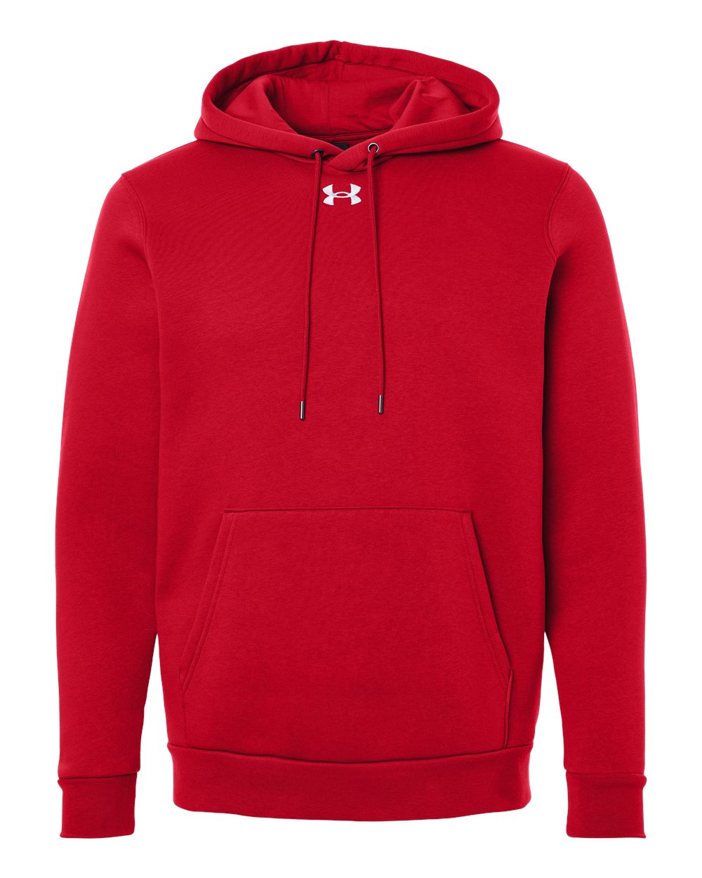 Under Armour 6014161 Men’s Team Icon Fleece Hooded Sweatshirt - Red White