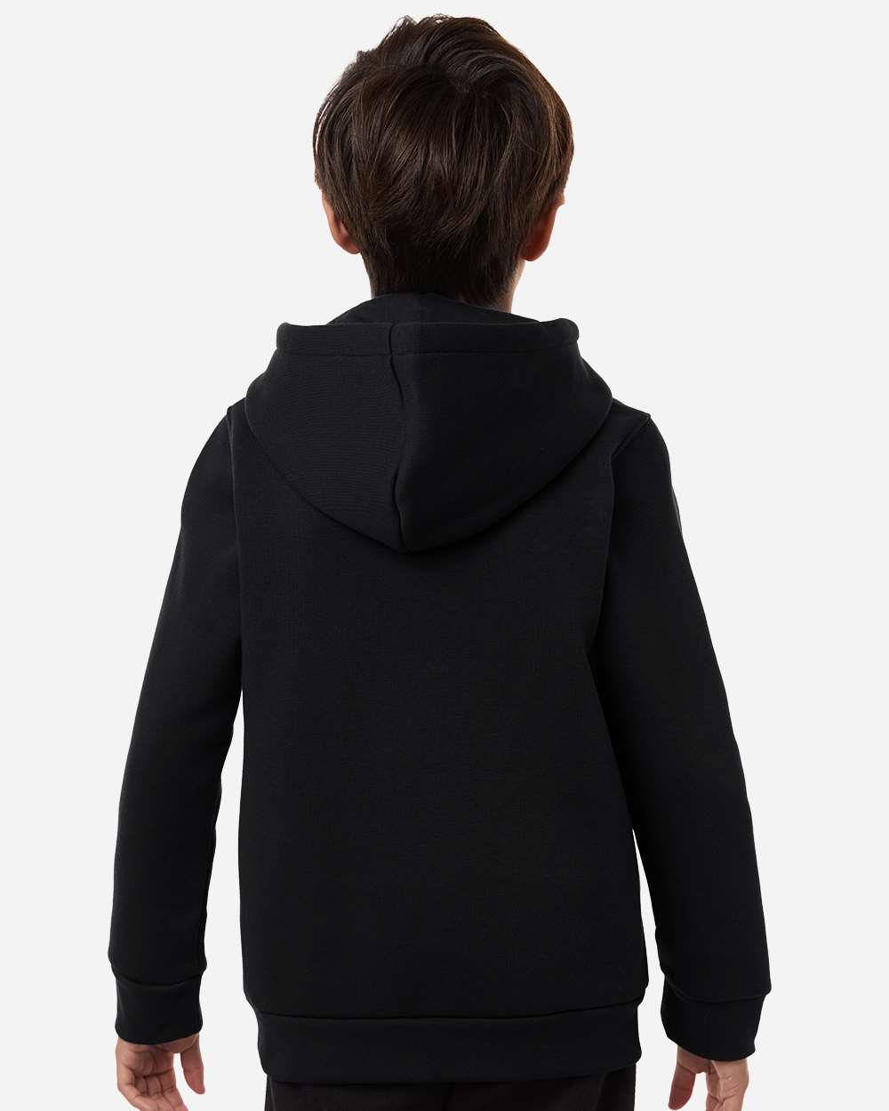Under Armour 6014162 Youth Team Icon Fleece Hooded Sweatshirt - Black White
