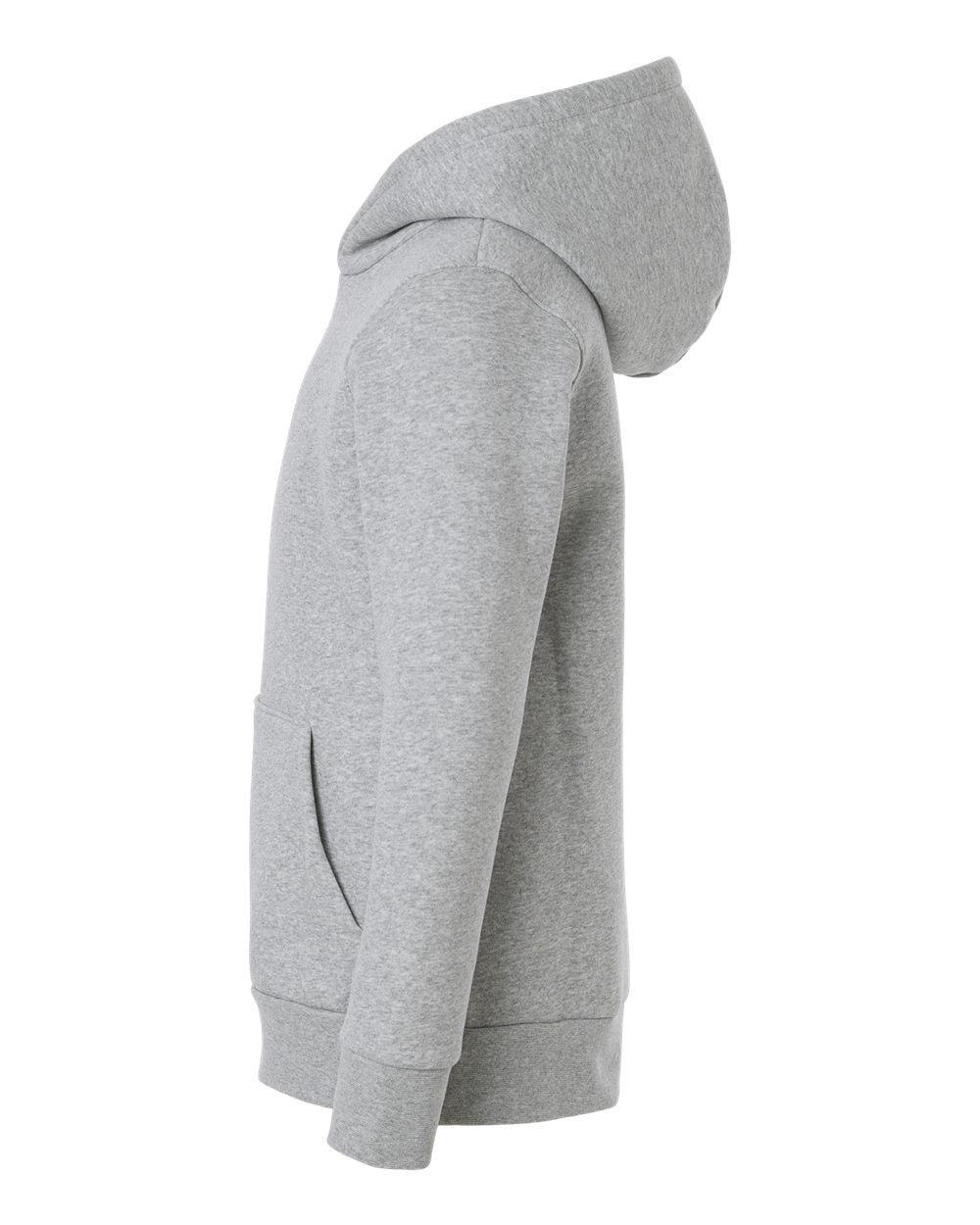 Under Armour 6014162 Youth Team Icon Fleece Hooded Sweatshirt - Mod Grey Light Heather White