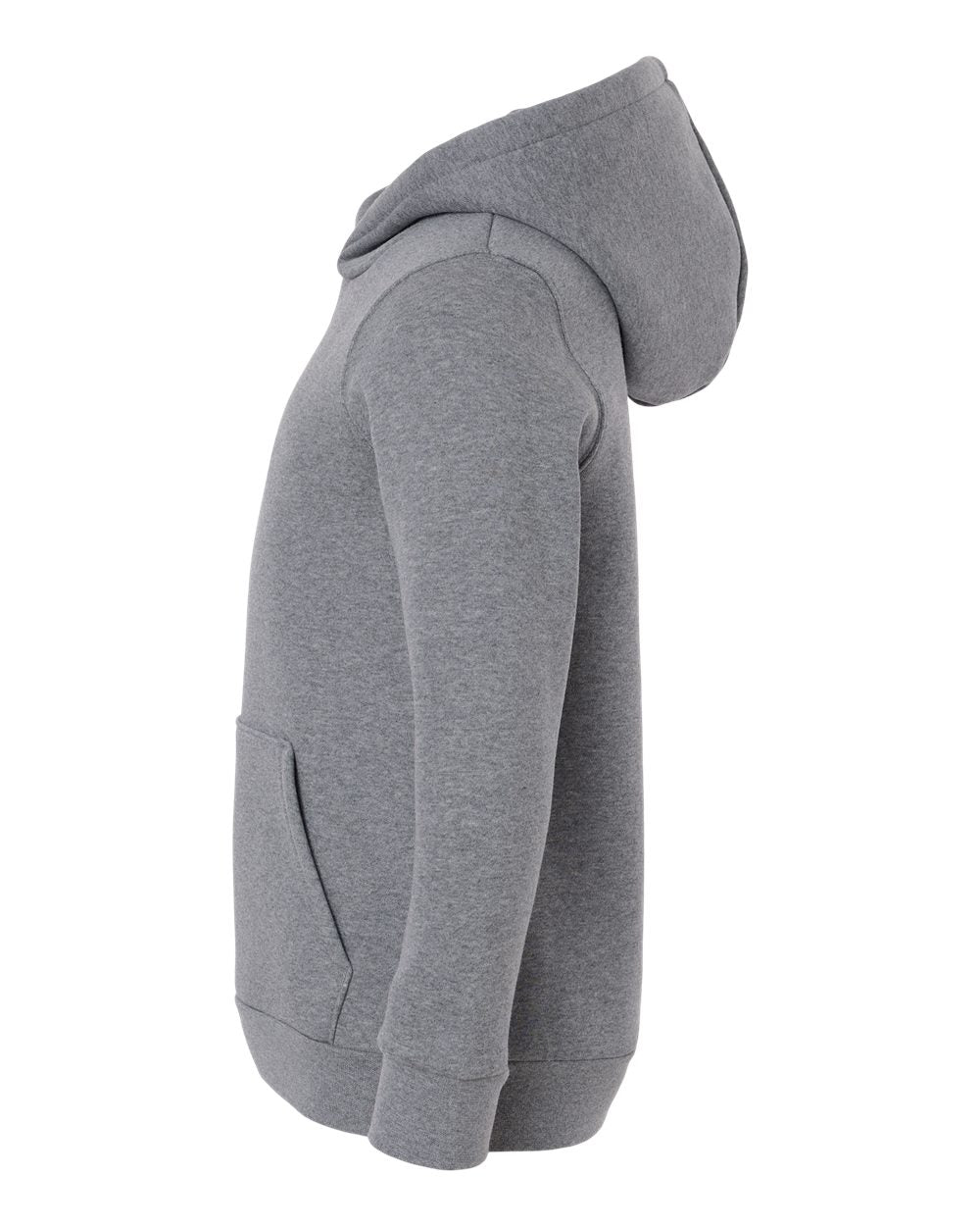 Under Armour 6014162 Youth Team Icon Fleece Hooded Sweatshirt - Pitch Grey Medium Heather White
