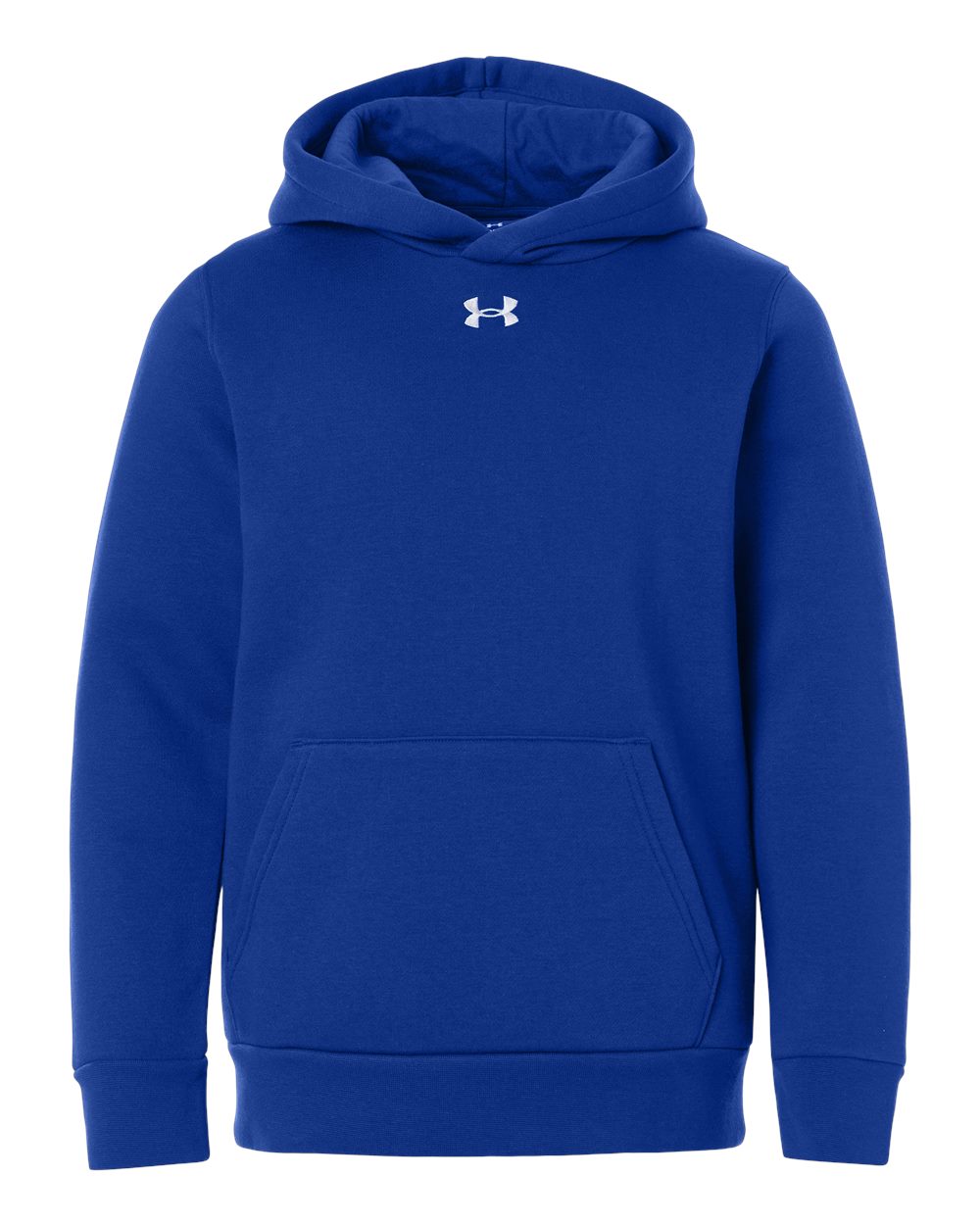 Under Armour 6014162 Youth Team Icon Fleece Hooded Sweatshirt - Royal White