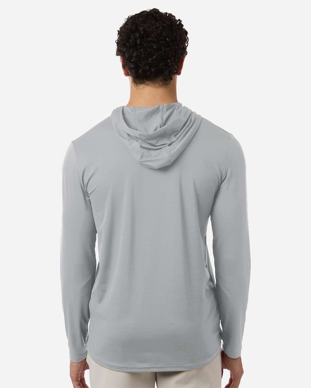 Under Armour 6014164 Men’s Team Vanish Hooded Long Sleeve T-shirt - Mod Grey White