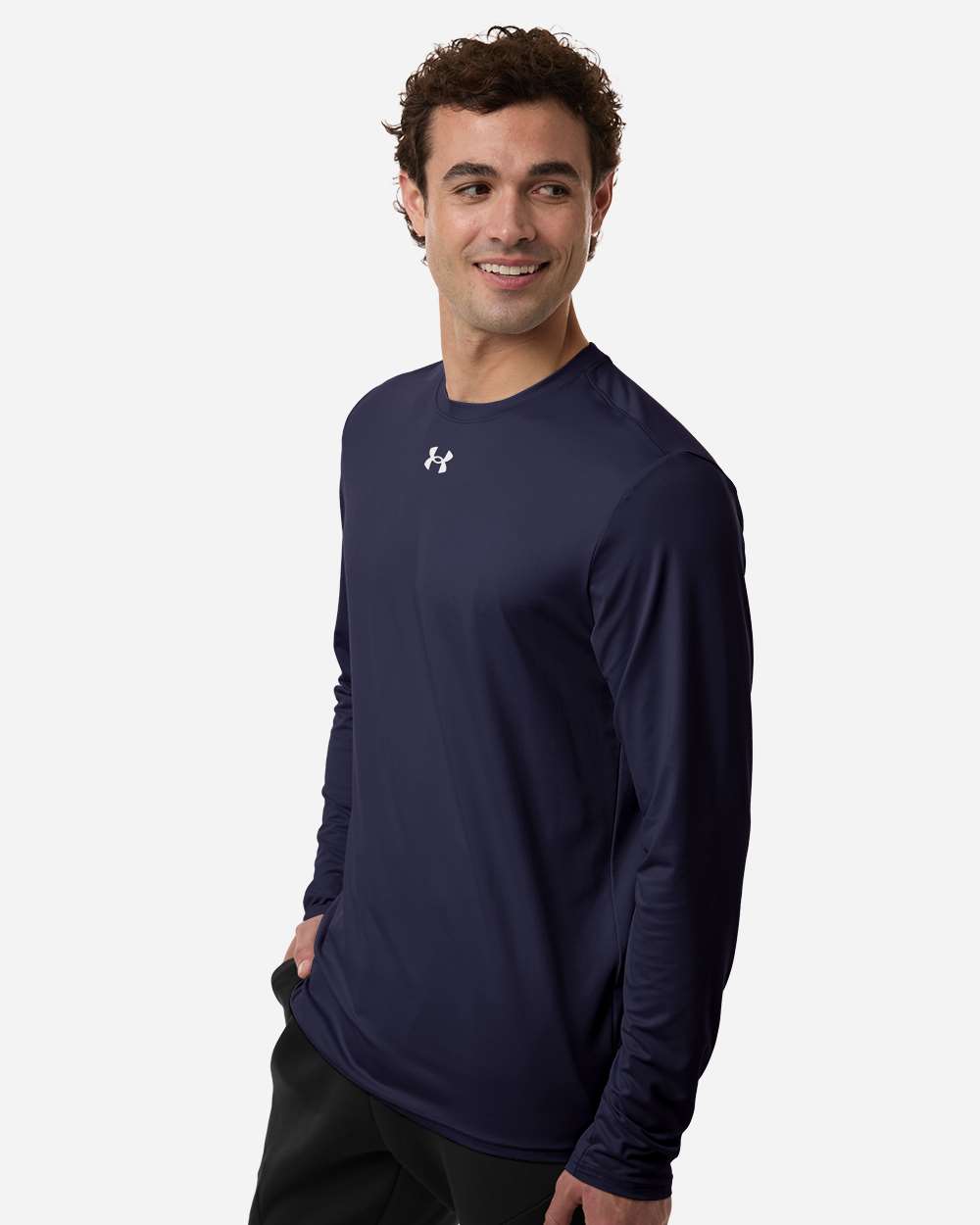 Under Armour 6014166 Men’s Team Vanish Long Sleeve T-shirt - Midnight Navy White