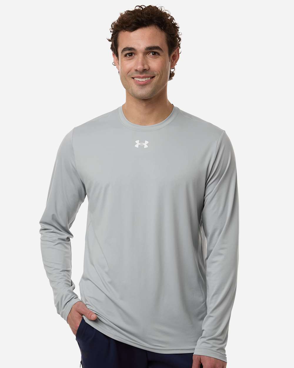 Under Armour 6014166 Men’s Team Vanish Long Sleeve T-shirt - Mod Grey White