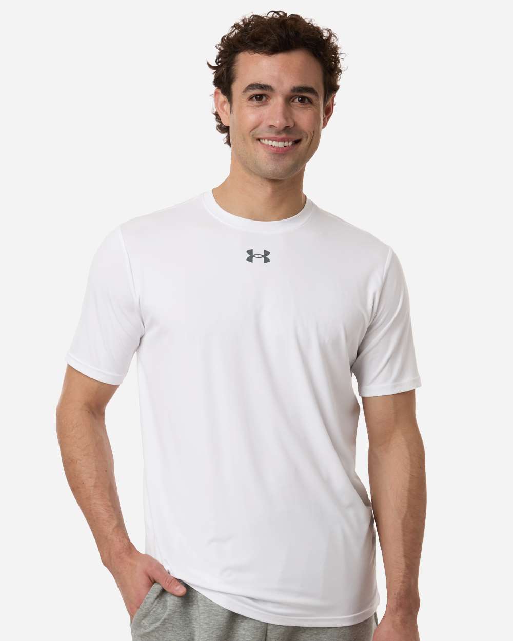 Under Armour 6014167 Men’s Team Vanish T-shirt - White Pitch Grey